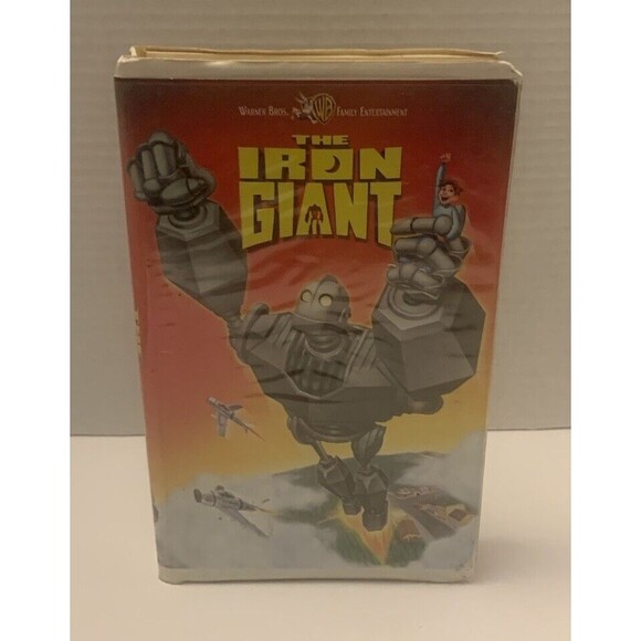 Vintage 1999 The Iron Giant VHS Warner Bros. Family Entertainment Clamshell Case - Picture 1 of 7